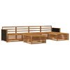 vidaXL Ensemble de canap&eacute;s d'ext&eacute;rieur 6 pc Naturel