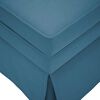 vidaXL Fauteuil long avec traversin et accoudoir droit bleu velours