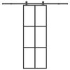 vidaXL Porte coulissante avec kit de quincaillerie 76x205 cm Verre ESG
