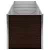 vidaXL Lit surélevé de jardin Marron 240x80x77 cm Acier galvanisé