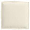 vidaXL Coussin 2 pcs Cr&egrave;me 40 x 40 x 8 cm Tissu Oxford
