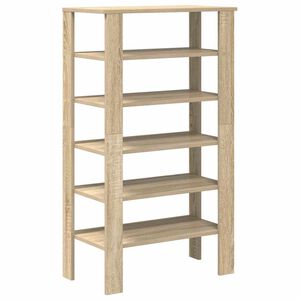 vidaXL &Eacute;tag&egrave;re &agrave; chaussures ch&ecirc;ne sonoma 61x32x105cm bois d'ing&eacute;nierie
