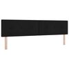 vidaXL T&ecirc;te de lit LED avec bandes LED Noir 200 cm tissu