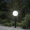vidaXL Borne lumineuse 80 cm noire IP44