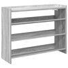 vidaXL &Eacute;tag&egrave;re &agrave; chaussures sonoma gris 80x25x62 cm bois d'ing&eacute;nierie