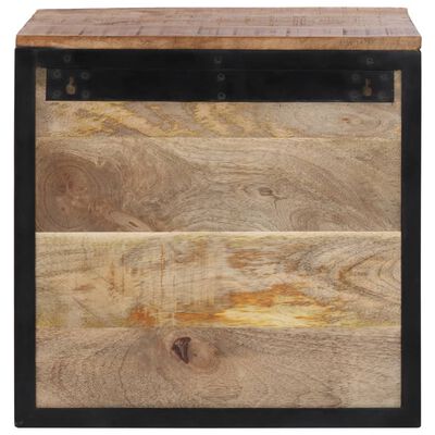 vidaXL Table de chevet 40x35x40 cm bois de manguier massif