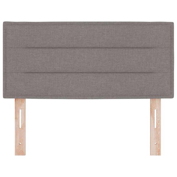 vidaXL T&ecirc;te de lit avec t&ecirc;te de lit Taupe 90 cm Cuir synth&eacute;tique