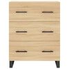 vidaXL Buffet haut Ch&ecirc;ne sonoma 69,5x34x180 cm Bois d'ing&eacute;nierie