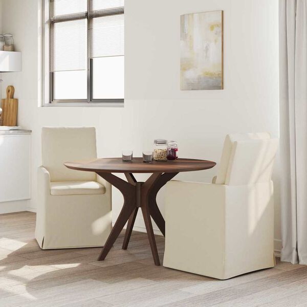 vidaXL Chaises de salle &agrave; manger 2 pcs Beige 57 x 67 x 98 cm Lin
