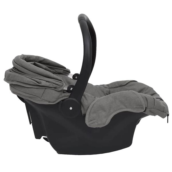 vidaXL Si&egrave;ge d'auto pour b&eacute;b&eacute; Gris clair 42x65x57 cm