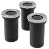 vidaXL 3 pcs Lampes encastrables au sol d'ext&eacute;rieur Rond