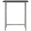 vidaXL Ensemble de bar 3 pcs Bois et acier Noir