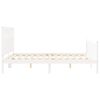 vidaXL Cadre de lit sans matelas blanc 160x200 cm bois de pin massif