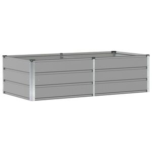 vidaXL Jardini&egrave;re Gris clair 160 x 80 x 45 cm Acier