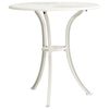 vidaXL Table de jardin Blanc 62x62x65 cm Aluminium coul&eacute;