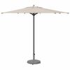 vidaXL Pied de parasol Aspect Bois Gris Fonc&eacute; 48 x 48 x 32 cm