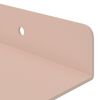 vidaXL &Eacute;tag&egrave;re flottante 4 pcs Rose 100 x 9 x 2,5 cm Acier