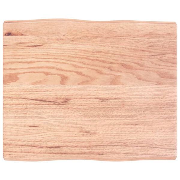 vidaXL Dessus de table bois massif trait&eacute; bordure assortie