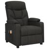 vidaXL Fauteuil électrique de massage Noir Tissu