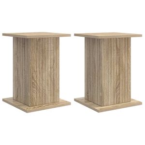 vidaXL Support de Plante 2 pc Ch&ecirc;ne Sonoma 30,5 x 30 x 43 cm