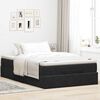 vidaXL Cadre de lit ottoman avec matelas noir 120x200 cm velours