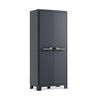 Keter Armoire de rangement avec étagères Moby Gris graphite 182 cm