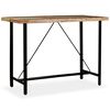 vidaXL Table de bar Bois massif de récupération 150 x 70 x 107 cm