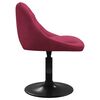 vidaXL Tabouret de bar Rouge bordeaux Velours