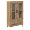 vidaXL Haut Armoire Ch&ecirc;ne artisanal 69,5 x 31 x 115 cm