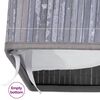 vidaXL Panier à linge avec 2 sections bambou gris 100 L