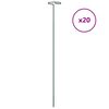 vidaXL Piquets pour plantes de jardin 20 pcs vert fonc&eacute; 61 cm acier