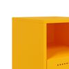 vidaXL Tables de chevet 2 pcs jaune moutarde 36x39x60,5 cm acier
