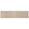 vidaXL Tapis de zone Naturel et Blanc 60 x 400 cm Jute
