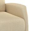 vidaXL Fauteuil de massage Cr&egrave;me Tissu
