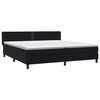 vidaXL Sommier &agrave; lattes de lit avec matelas noir 200x210 cm Velours