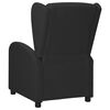 vidaXL Fauteuil &agrave; oreilles noir similicuir