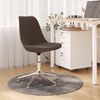 vidaXL Chaise pivotante de bureau Marron Tissu