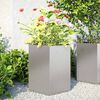 vidaXL Jardini&egrave;res 2 pcs hexagone 46x40x45 cm acier inoxydable