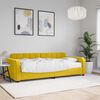 vidaXL Lit de jour avec matelas jaune 90x200 cm velours