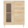 vidaXL Buffet ch&ecirc;ne sonoma 69,5x34x90 cm bois d'ing&eacute;nierie