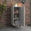 vidaXL Buffet Sonoma gris 34,5x34x90 cm Bois d'ing&eacute;nierie