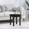 vidaXL Table basse Noir &Oslash; 45x40 cm Bois massif de pin