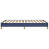 vidaXL Cadre de lit sans matelas bleu 120x190 cm tissu