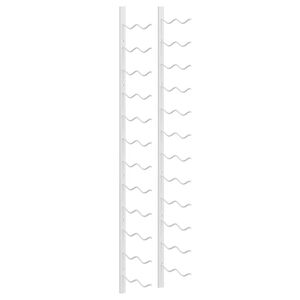 vidaXL Casier &agrave; vin mural pour 24 bouteilles Blanc Fer