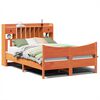 vidaXL Cadre de lit sans matelas cire marron 150x200cm bois pin massif