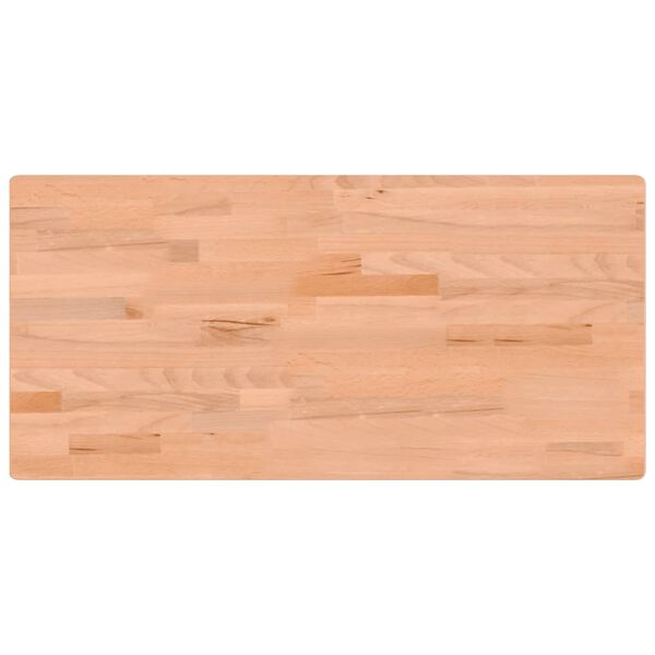 vidaXL Dessus de bureau 115x55x2,5 cm bois massif de h&ecirc;tre
