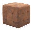 vidaXL 2 pcs Poufs Marron 30 x 30 x 30 cm Similicuir daim