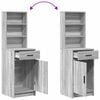 vidaXL Haut Armoire Gris Sonoma 40 x 40,5 x 135 cm Bois d'ing&eacute;nierie