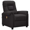vidaXL Fauteuil de massage Noir Similicuir