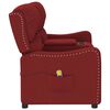 vidaXL Fauteuil de massage inclinable 2 places porte-gobelets bordeaux